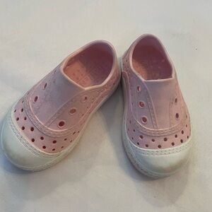 Little Me Pink Kids Slip-On Shoes, Size 4